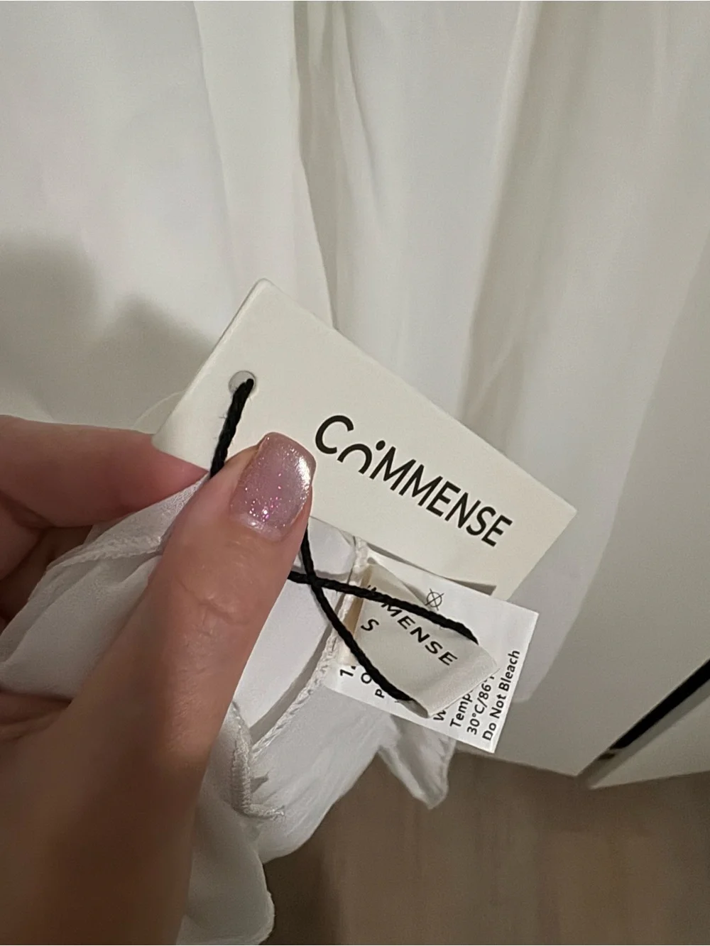 Commense White Square-Neck Flowing Midi Dress - Picture 4 of 4